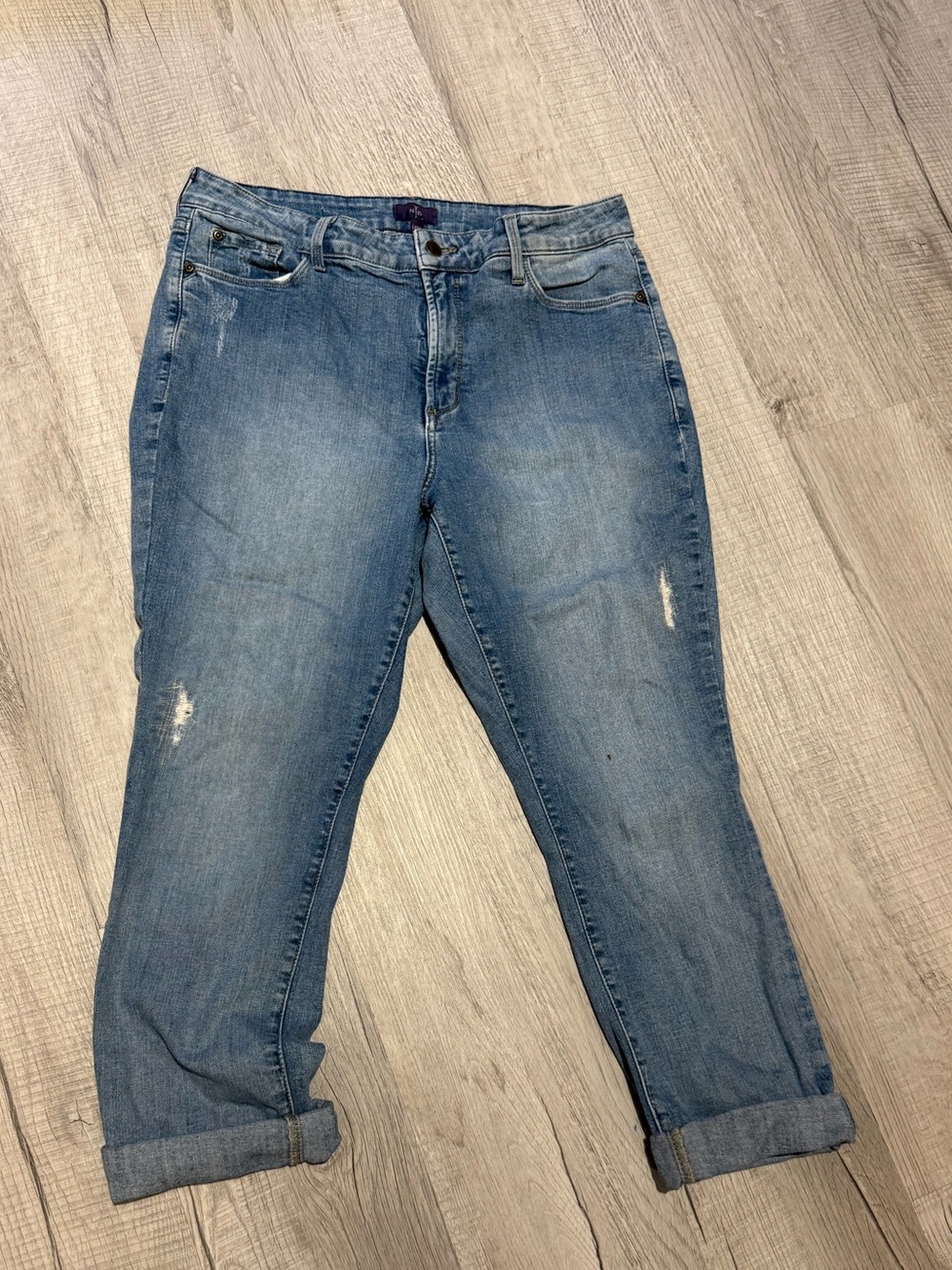 NYDJ Boyfriend Lift Tuck Jeans women's size 8